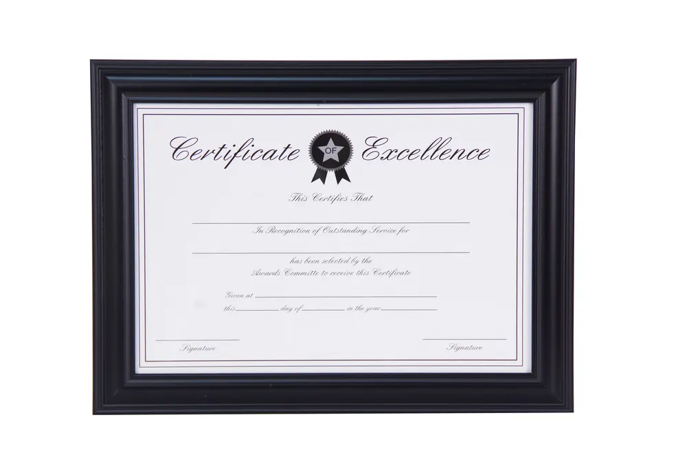 Executive Collection — FPS98 Certificate Frames, Black